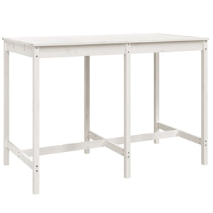 Set Bar da Giardino 7 pz Bianco in Legno Massello di Pino 3154761