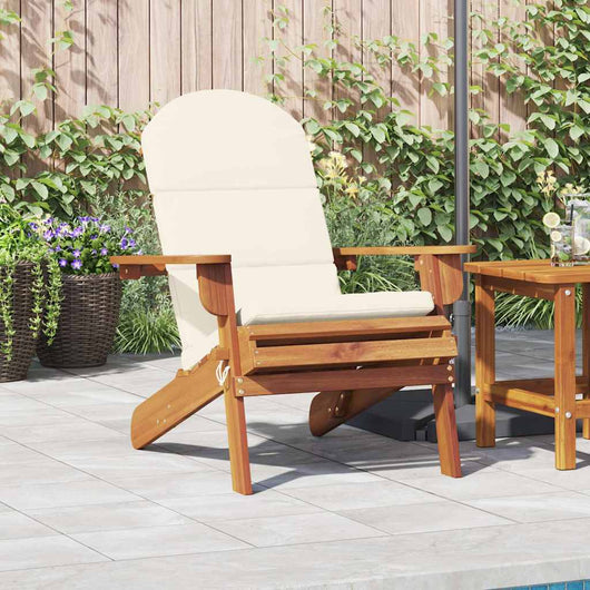 Sedia Adirondack da Giardino con Cuscini Legno Massello Acacia 360031