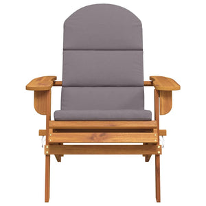 Sedia Adirondack da Giardino con Cuscini Legno Massello Acacia 360032