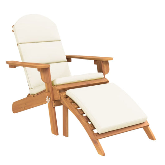 Sedia Adirondack Giardino con Poggiapiedi Legno Massello Acaciacod mxl 118642