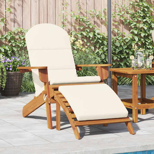 Sedia Adirondack Giardino con Poggiapiedi Legno Massello Acaciacod mxl 118642