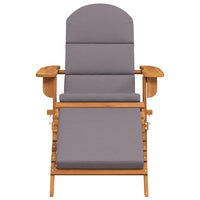 Sedia Adirondack Giardino con Poggiapiedi Legno Massello Acacia 360034