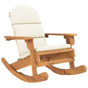 Sedia a Dondolo Adirondack con Cuscini Legno Massello di Acaciacod mxl 94671