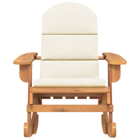 Sedia a Dondolo Adirondack con Cuscini Legno Massello di Acaciacod mxl 94671