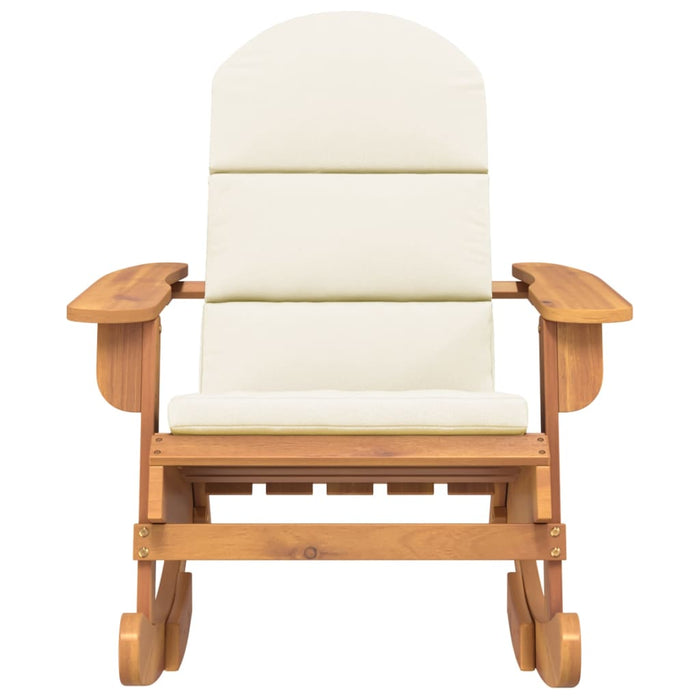 Sedia a Dondolo Adirondack con Cuscini Legno Massello di Acaciacod mxl 94671