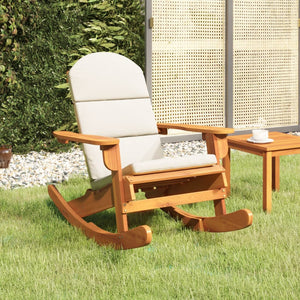 Sedia a Dondolo Adirondack con Cuscini Legno Massello di Acaciacod mxl 94671