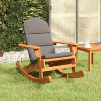 Sedia a Dondolo Adirondack con Cuscini Legno Massello di Acaciacod mxl 71413