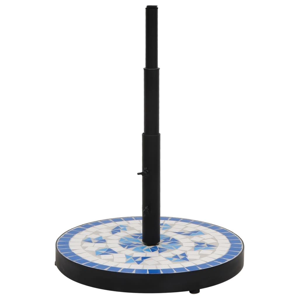 Base per Ombrellone Blu e Bianco Rotonda 12 kgcod mxl 129263