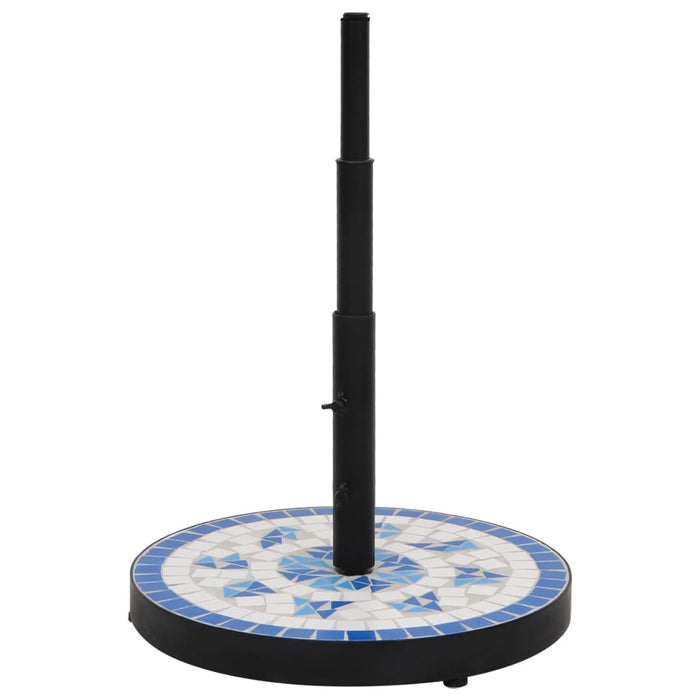 Base per Ombrellone Blu e Bianco Rotonda 12 kgcod mxl 129263