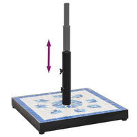 Base per Ombrellone Blu e Bianco Quadrata 12 kg 362222