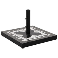 Base per Ombrellone Nero e Bianco Quadrata 12 kgcod mxl 103206