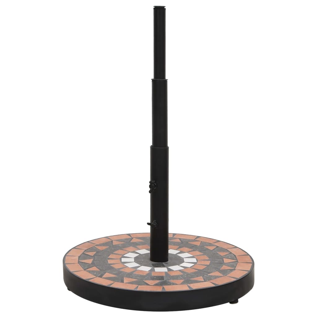 Base per Ombrellone Terracotta e Bianco Rotonda 12 kg 362225