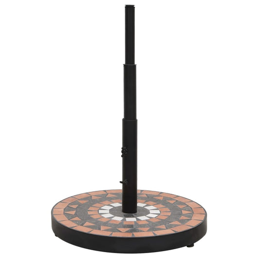 Base per Ombrellone Terracotta e Bianco Rotonda 12 kg 362225