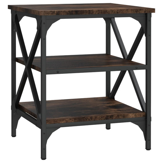 Tavolino da Salotto Rovere Fumo 40x42x50cm in Legno Multistratocod mxl 102315