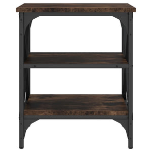 Tavolino da Salotto-Tavolino da soggiorno-Tavolo Rovere Fumo 40x42x50cm in Legno Multistrato