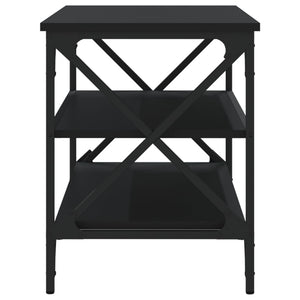 Mobile Porta TV Nero 80x40x50 cm in Legno Multistrato 825787