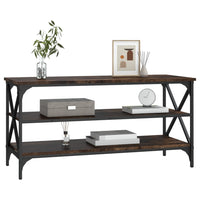 Mobile TV Rovere Fumo 100x40x50 cm in Legno Multistrato 825794