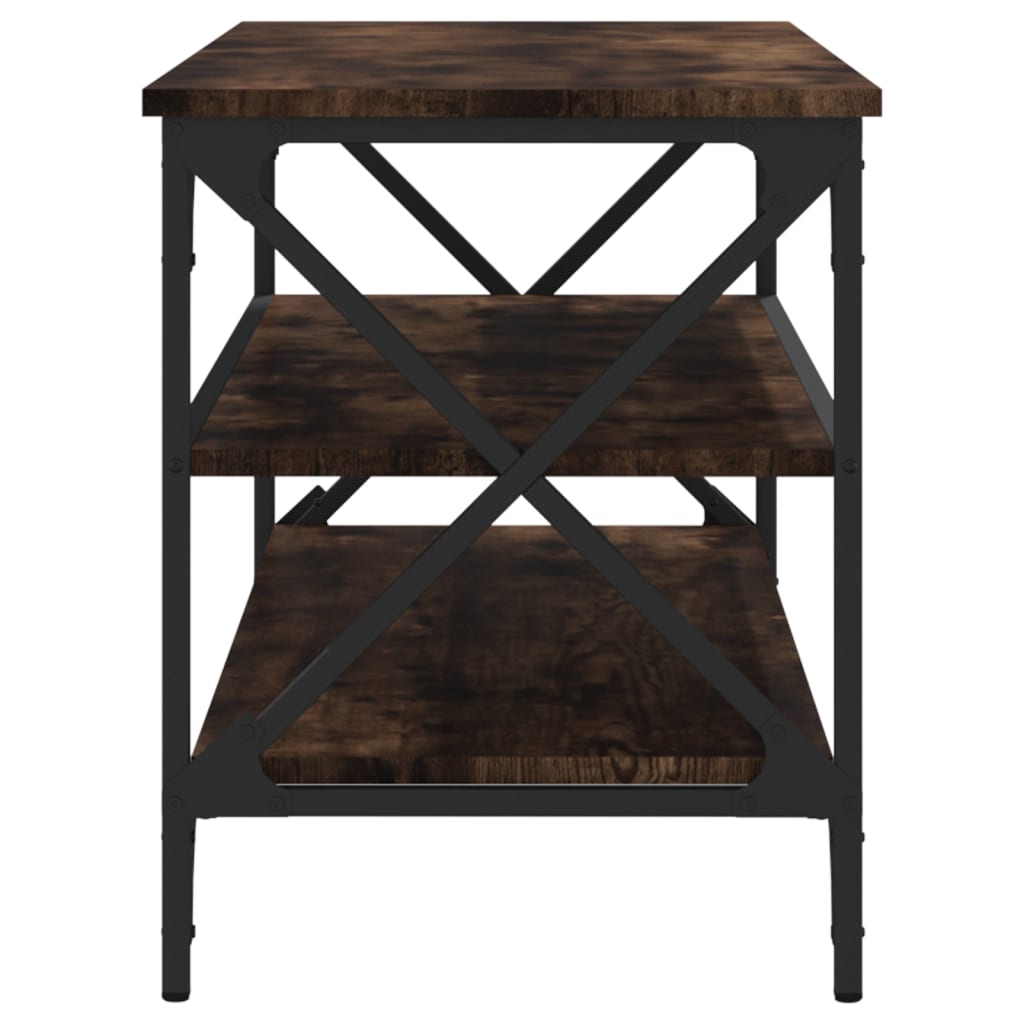 Mobile TV Rovere Fumo 100x40x50 cm in Legno Multistrato 825794