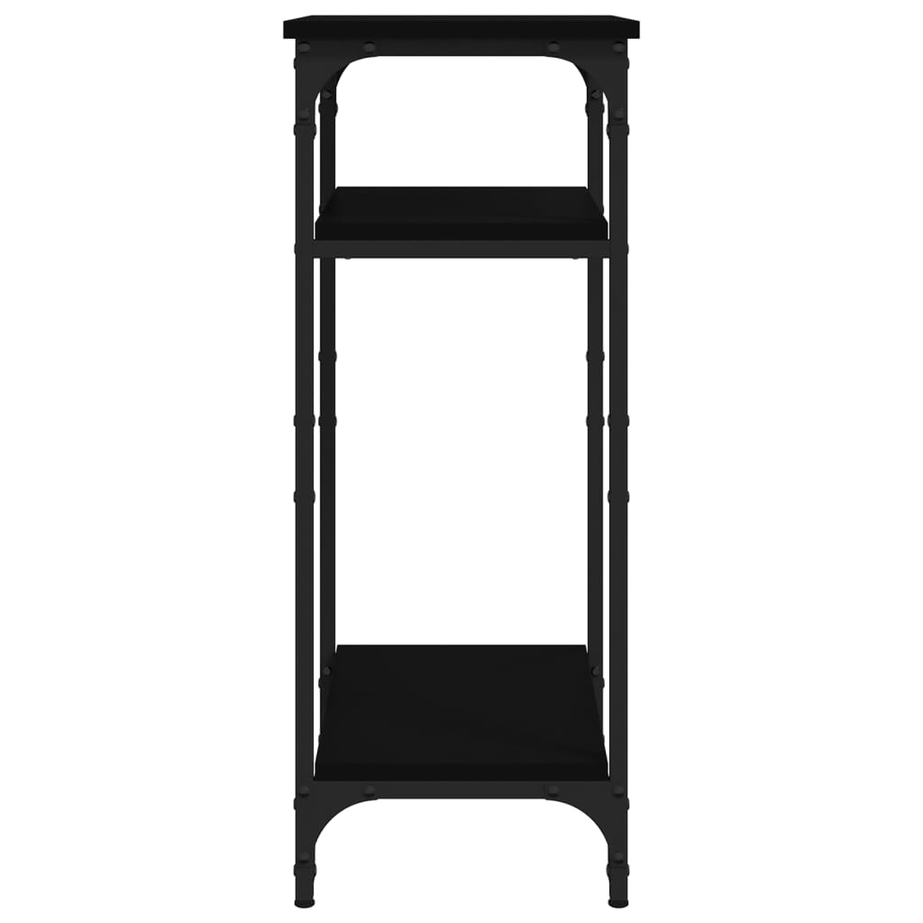 Tavolino Nero 40x30x75 cm in Legno Multistrato 825797