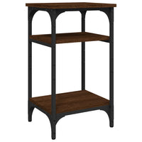 Tavolino Rovere Marrone 35x30x60 cm in Legno Multistratocod mxl 78342