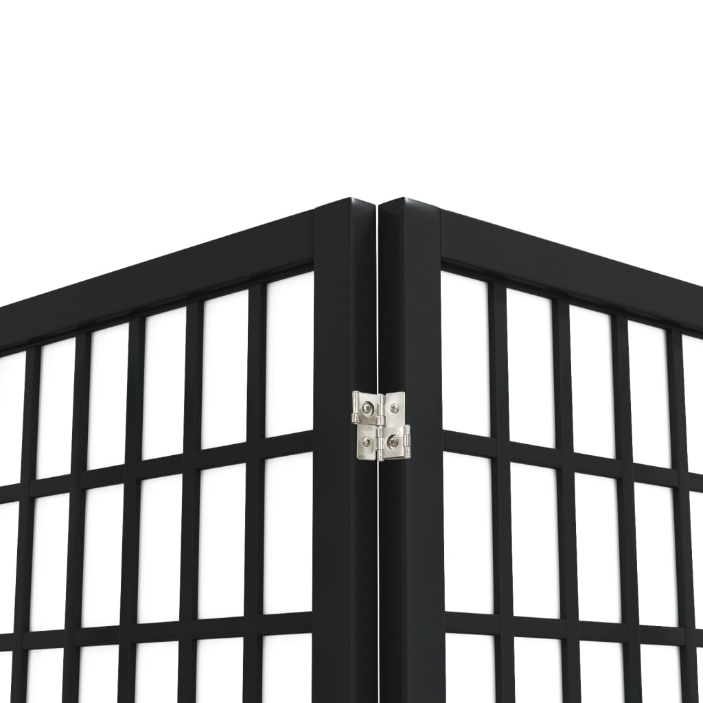 Divisorio Pieghevole 3 Pannelli Stile Giapponese 120x170cm Nero cod mxl 71045