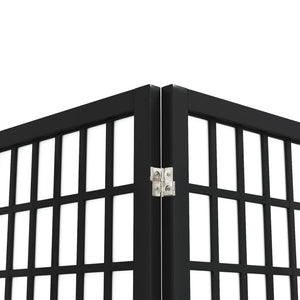 Divisorio Pieghevole 6 Pannelli Stile Giapponese 240x170cm Nero cod mxl 65607