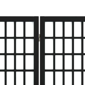 Divisorio Pieghevole 6 Pannelli Stile Giapponese 240x170cm Nero cod mxl 65607