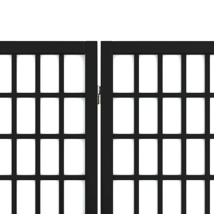 Divisorio Pieghevole 6 Pannelli Stile Giapponese 240x170cm Nero cod mxl 65607