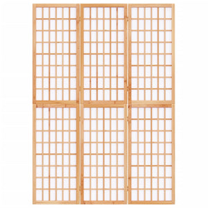 Divisorio Pieghevole 3 Pannelli Stile Giapponese 120x170cm Nero 352083