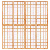 Divisorio Pieghevole 4 Pannelli Stile Giapponese 160x170 cm 352084