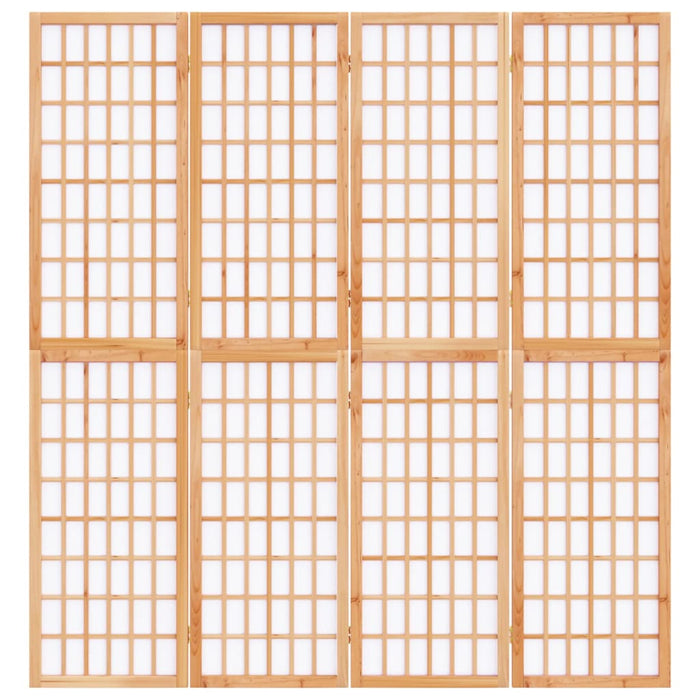 Divisorio Pieghevole 4 Pannelli Stile Giapponese 160x170 cm 352084