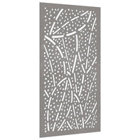 Decorazione Muro da Giardino 105x55 cm Foglia Acciaio Cortencod mxl 82599