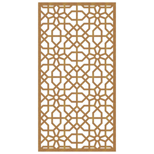 Decorazione Muro da Giardino 105x55 cm Moresco Acciaio Corten 824477