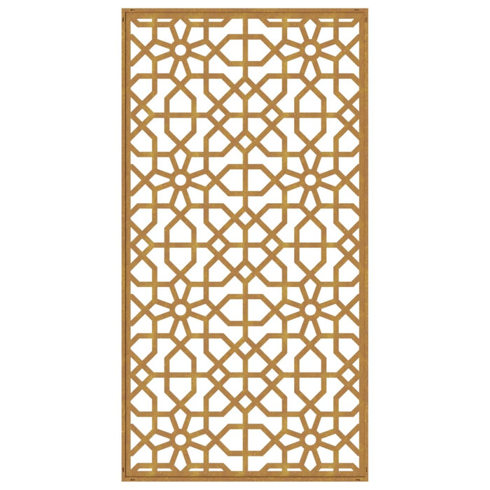 Decorazione Muro da Giardino 105x55 cm Moresco Acciaio Corten 824477