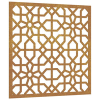 Decorazione Muro da Giardino 55x55 cm Moresco Acciaio Cortencod mxl 130513