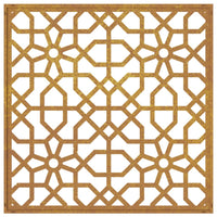Decorazione Muro da Giardino 55x55 cm Moresco Acciaio Corten 824478