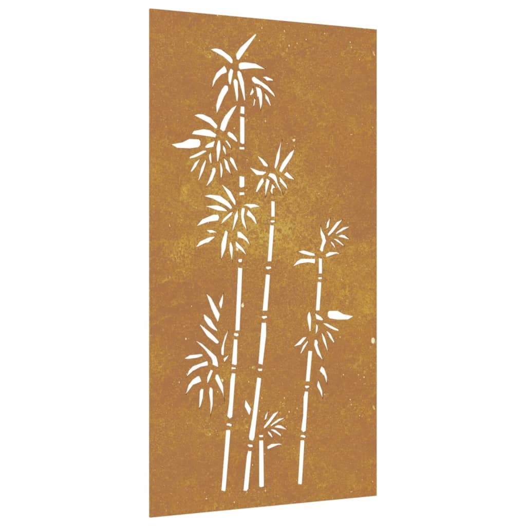 Decorazione Muro da Giardino 105x55 cm BambÃ¹ in Acciaio Cortencod mxl 130657