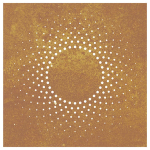 Decorazione Muro da Giardino 55x55 cm Sole in Acciaio Corten 824491