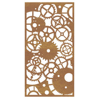Decorazione Muro Giardino 105x55 cm Ingranaggio Acciaio Corten 824492
