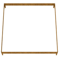 Vaso per fioriera aiuola rialzata piante fiori terrazzo giardino giardino 100 x 100 x 18,5 cm acciaio corten marrone 02_0039258