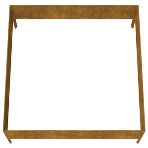 Fioriera Rialzata da Giardino 100x100x41 cm in Acciaio Corten
