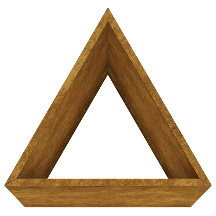 Fioriera da Giardino 30x26x75 cm in Acciaio Corten 824545