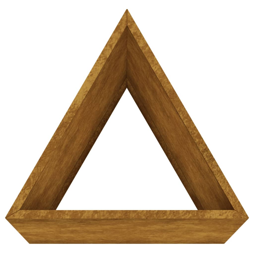 Vassoio per fioriera aiuola rialzata piante fiori terrazzo giardino 30 x 26 x 75 cm acciaio corten marrone 02_0037481