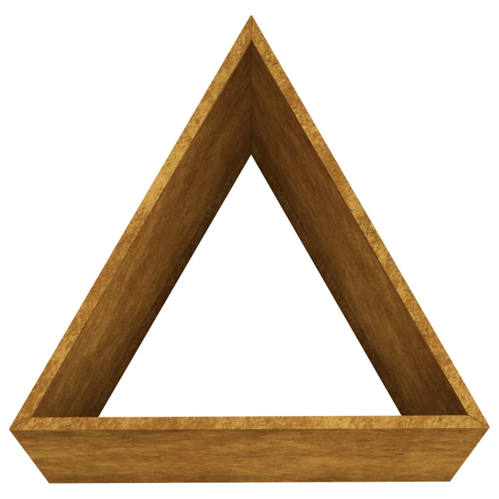 Vassoio per fioriera aiuola rialzata piante fiori terrazza giardino 40 x 34,5 x 75 cm acciaio corten marrone 02_0037522