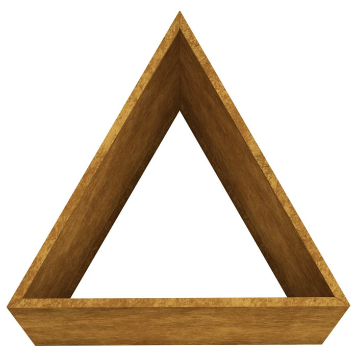 Fioriera da Giardino 40x34,5x75 cm in Acciaio Corten 824546