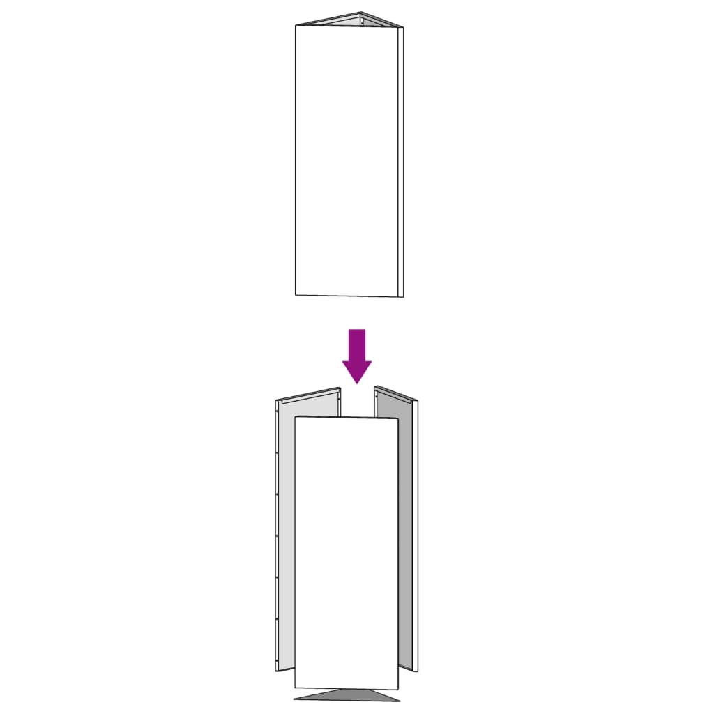 Vassoio per fioriera aiuola rialzata piante fiori terrazza giardino 40 x 34,5 x 75 cm acciaio corten marrone 02_0037522