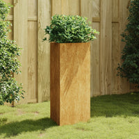 Fioriera da Giardino 40x34,5x75 cm in Acciaio Corten 824546