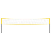 Rete da Badminton Gialla e Nera 600x155 cm Tessuto PE 93745