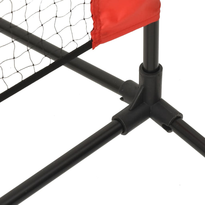 Rete da Tennis Nera e Rossa 500x100x87 cm in Poliestere 93758