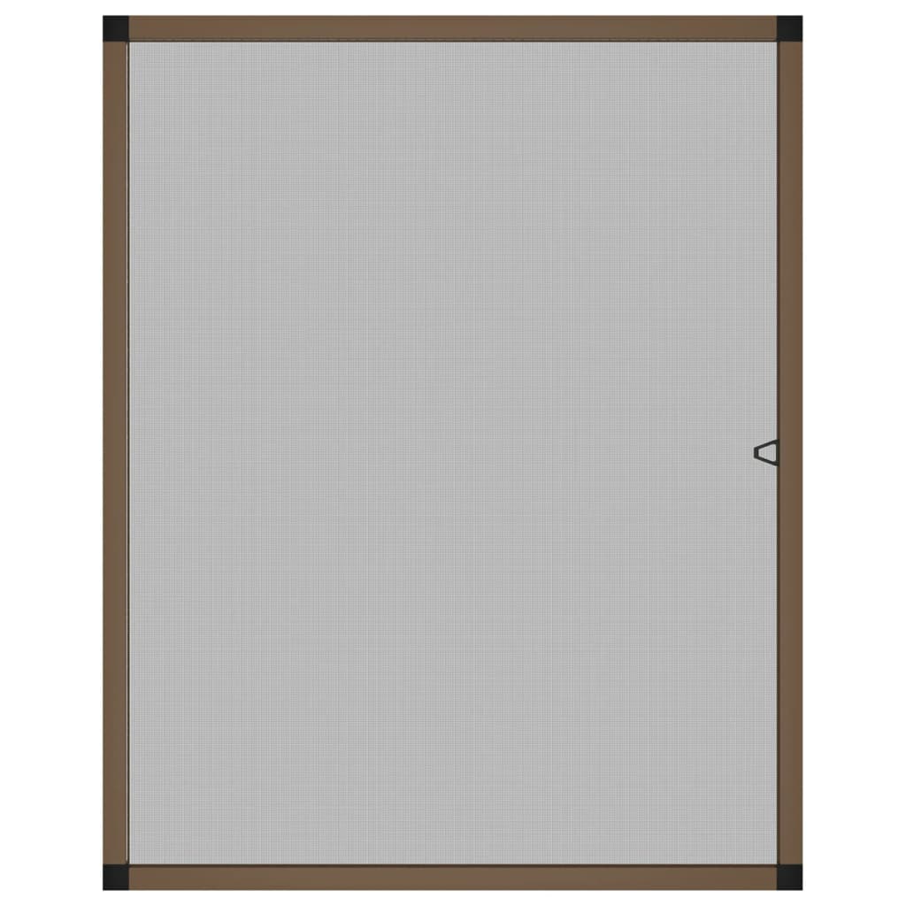 Zanzariera per Finestre Marrone 80x100 cm 153833